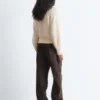 Maglione con maniche a palloncino in misto mohair