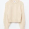 Maglione con maniche a palloncino in misto mohair