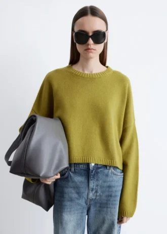 Maglione in cashmere e cotone