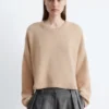 Maglione in cashmere e cotone