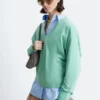 Maglione in lana merino con scollo a V