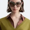 Maglione in lana merino con scollo a V