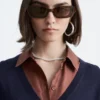 Maglione in lana merino con scollo a V