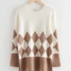 Maglione in maglia argyle