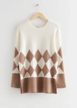 Maglione in maglia argyle