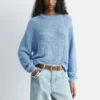 Maglione in maglia di seta e cotone
