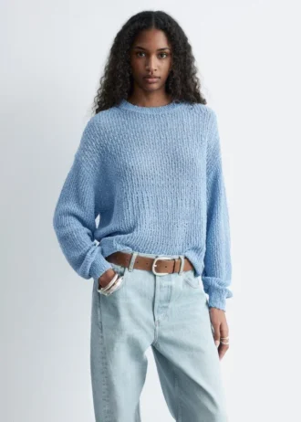 Maglione in maglia di seta e cotone
