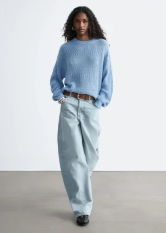 Maglione in maglia di seta e cotone