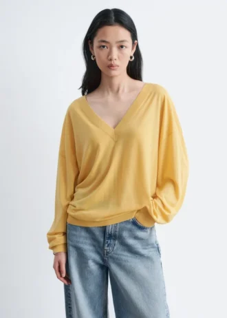 Maglione oversize in lana merino