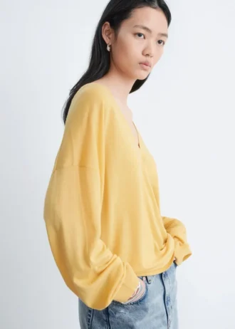 Maglione oversize in lana merino
