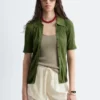 Mini shorts in jacquard con inserti in pizzo