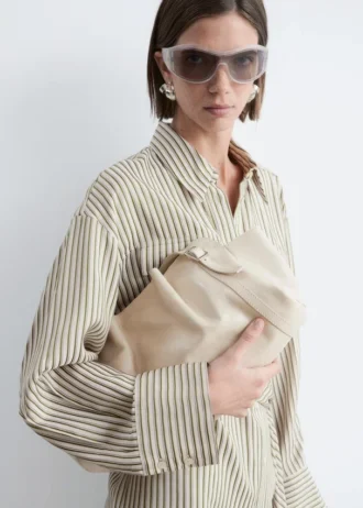 Miniabito a camicia con cintura da annodare