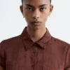 Miniabito a camicia in jacquard