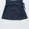 Minigonna in denim con dettaglio a fiocco
