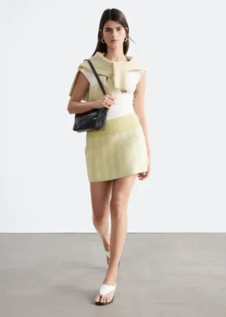 Minigonna in maglia luccicante