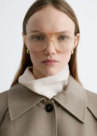 Occhiali da sole aviator oversize