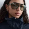 Occhiali da sole aviator oversize