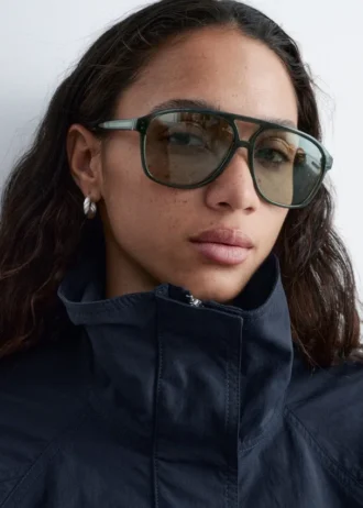 Occhiali da sole aviator oversize