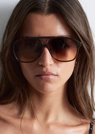 Occhiali da sole aviator oversize
