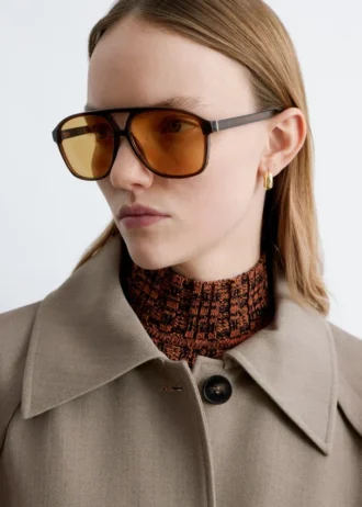 Occhiali da sole aviator oversize