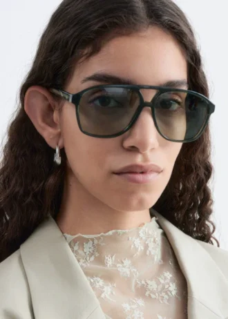 Occhiali da sole aviator oversize