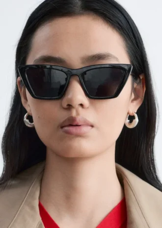 Occhiali da sole cat-eye angolari