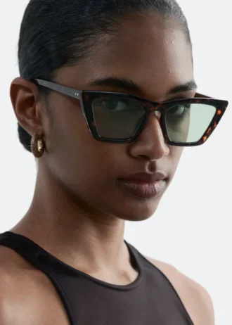 Occhiali da sole cat-eye angolari