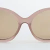 Occhiali da sole con montatura ovale oversize