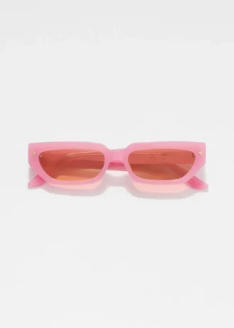 Occhiali da sole in acetato con montatura stretta