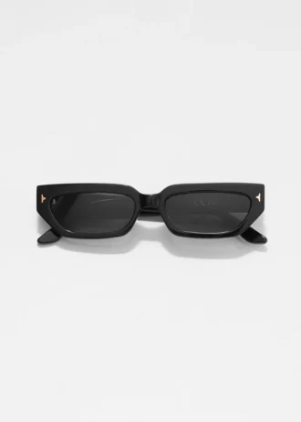 Occhiali da sole in acetato con montatura stretta