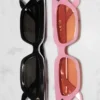 Occhiali da sole in acetato con montatura stretta