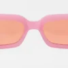 Occhiali da sole in acetato con montatura stretta