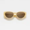 Occhiali da sole polarizzati in acetato con montatura cat-eye