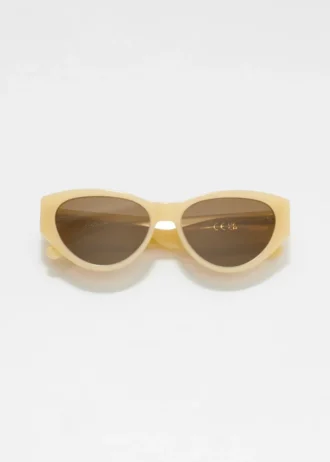 Occhiali da sole polarizzati in acetato con montatura cat-eye
