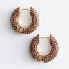 Orecchini a cerchio con strass