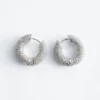 Orecchini a cerchio con strass