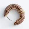 Orecchini a cerchio con strass