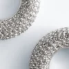 Orecchini a cerchio con strass