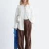 Pantaloni a zampa con coulisse