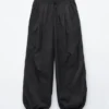Pantaloni a zampa con coulisse