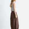 Pantaloni a zampa con coulisse