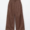 Pantaloni a zampa con coulisse