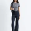 Pantaloni dritti con piega