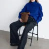 Pantaloni dritti con piega