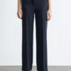 Pantaloni dritti con piega