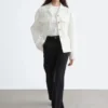 Pantaloni dritti con piega