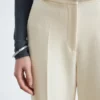 Pantaloni dritti con piega