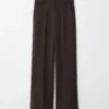 Pantaloni dritti con piega