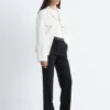 Pantaloni dritti con piega