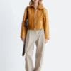 Pantaloni in cotone con pieghe